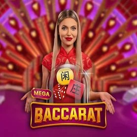 Mega Baccarat logo by Pragmatic Play at Safe Casino